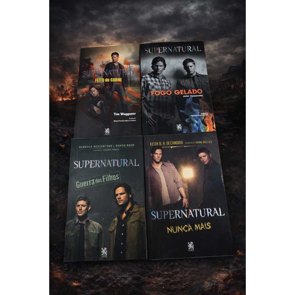 Kit 4 livros supernatural melhor preço envio imediato