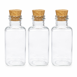 100 - Mini Frascos Plásticos 40ml Com Tampas De Rolha em Oferta na Shopee