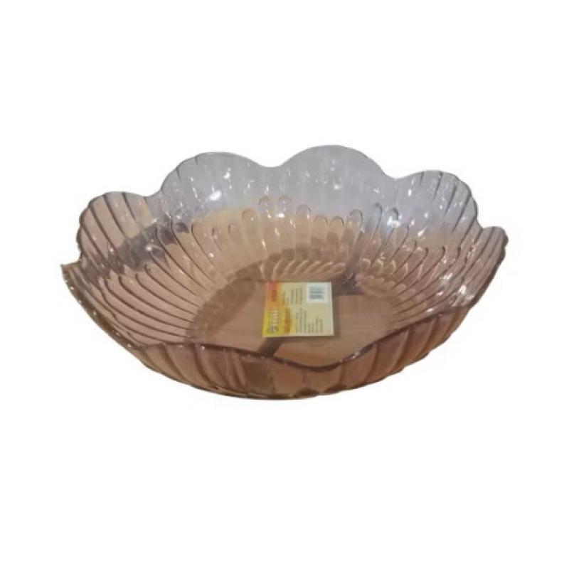 Centro de Mesa Fruteira Acrílica Ondulada - Resistente, Leve e Decorativa, Cor Aleatória