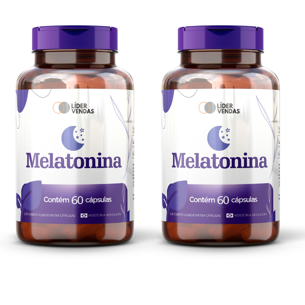 Melatonina 500mg 60 Caps Sono Profundo E Ciclo Circadiano 😴💤✨ - 2 POTES