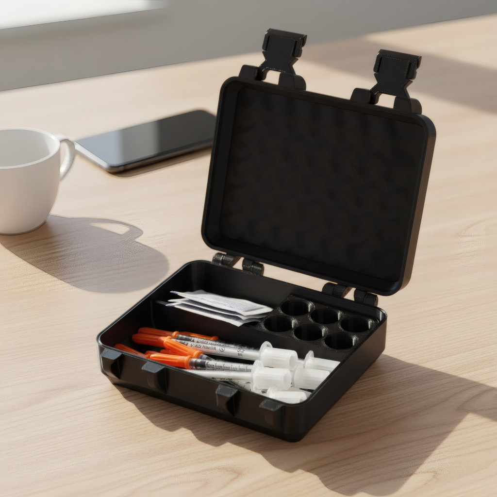 Case Peptídeo Caixa Protetora Ampola 3ml Seringa Insulina Refil Bujões Frascos TG Tirz3 em Oferta na Shopee