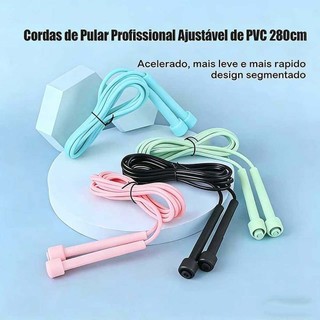 Cordas de Pular Profissional Ajustável de PVC 280cm