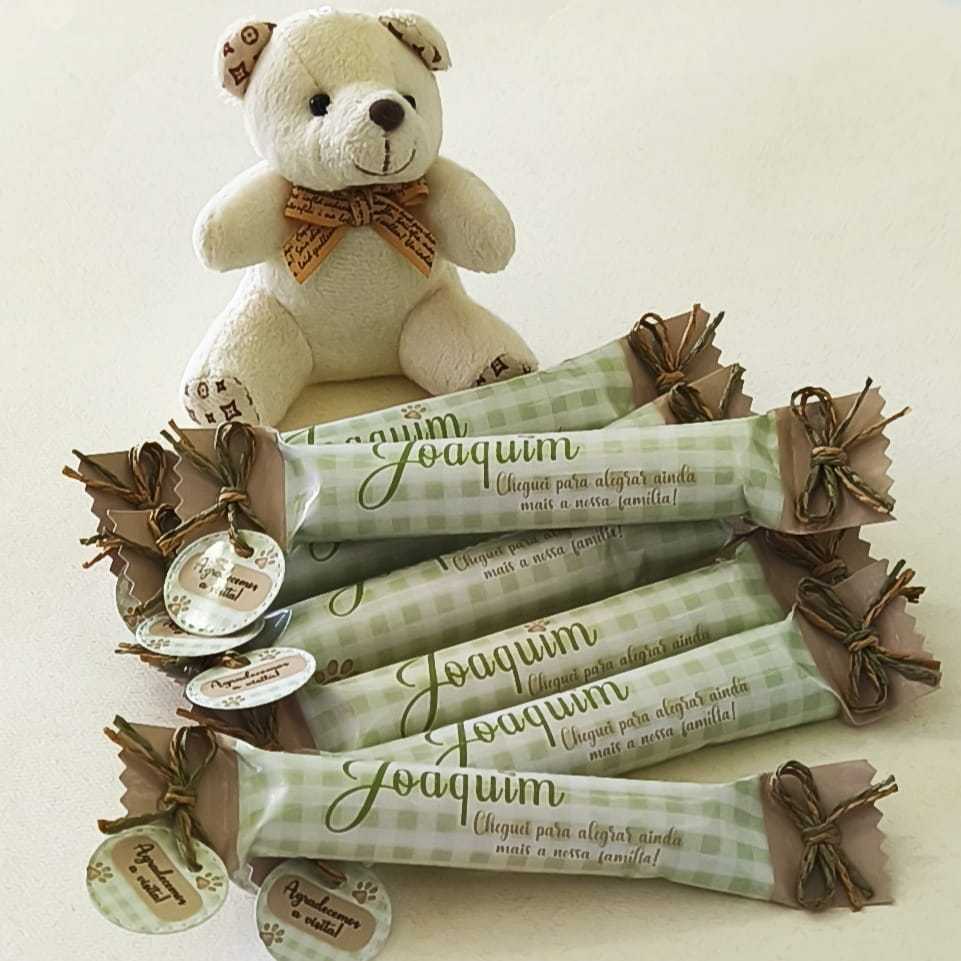 JUJUBA PERSONALIZADAS LEMBRANCINHA MATERNIDADE - CHA REVELAÇAO - CHA DE BEBE E ANIVERSARIO - COM TA