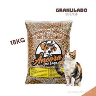 Granulado De Madeira Sanitario Higienico Para Gatos - 15Kg em Oferta na Shopee