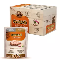 Caixa 12 Sachê Special Cat Ultralife Castrados Sabor Frango - 85g
