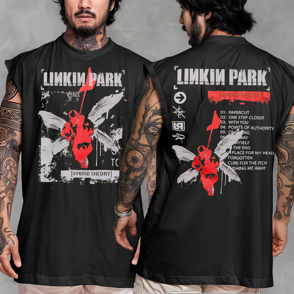 Camiseta Regata OVERSIZED Linkin Park Hybrid Theory War Knight Banda Rock World Tour Unissex em Oferta na Shopee