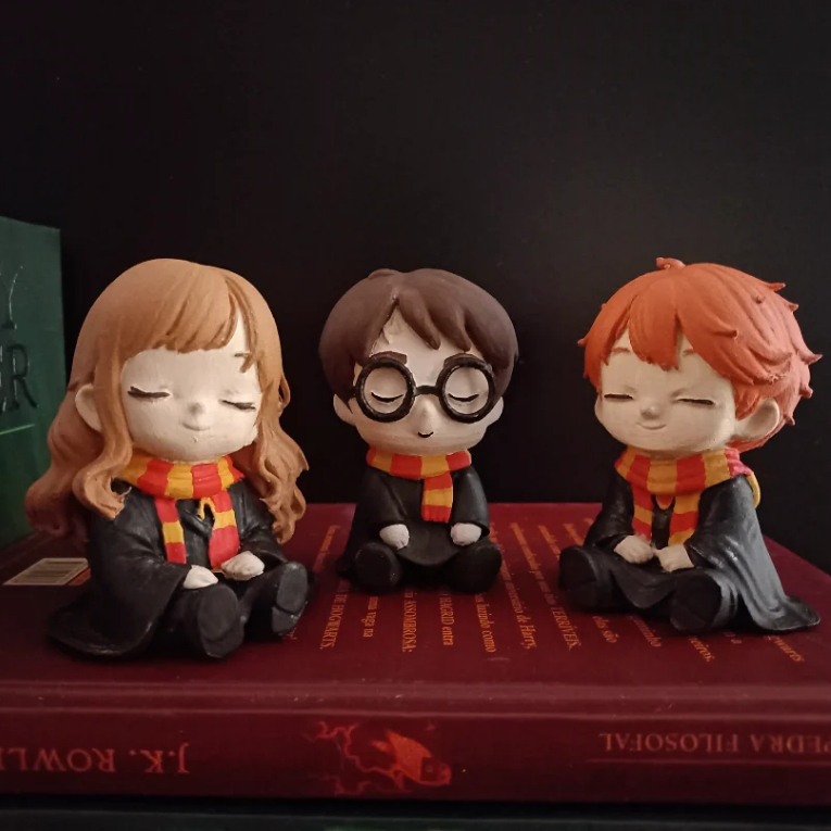 Action Figures Harry Potter, Hermione e Rony – Bonecos para Coleção ou Presente