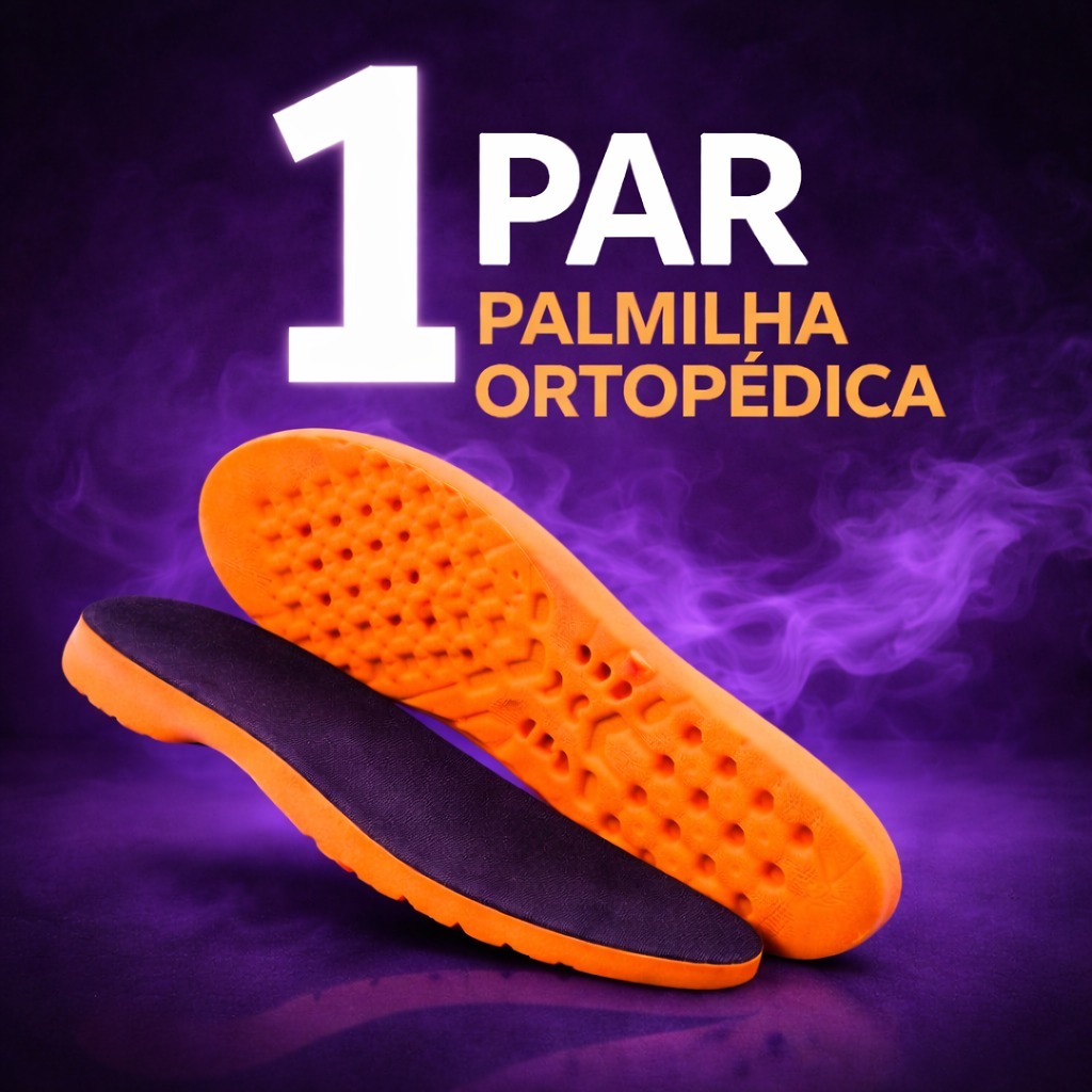 Palmilha Ortopedica Anatomica P.U em Gel Super Confortavel Linha Confort Todo Dia