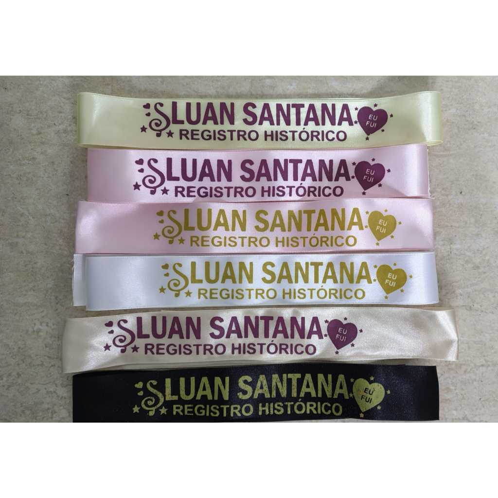 10 HeadBand Faixa de Cabeça - Luan Santana (Registro Histórico)