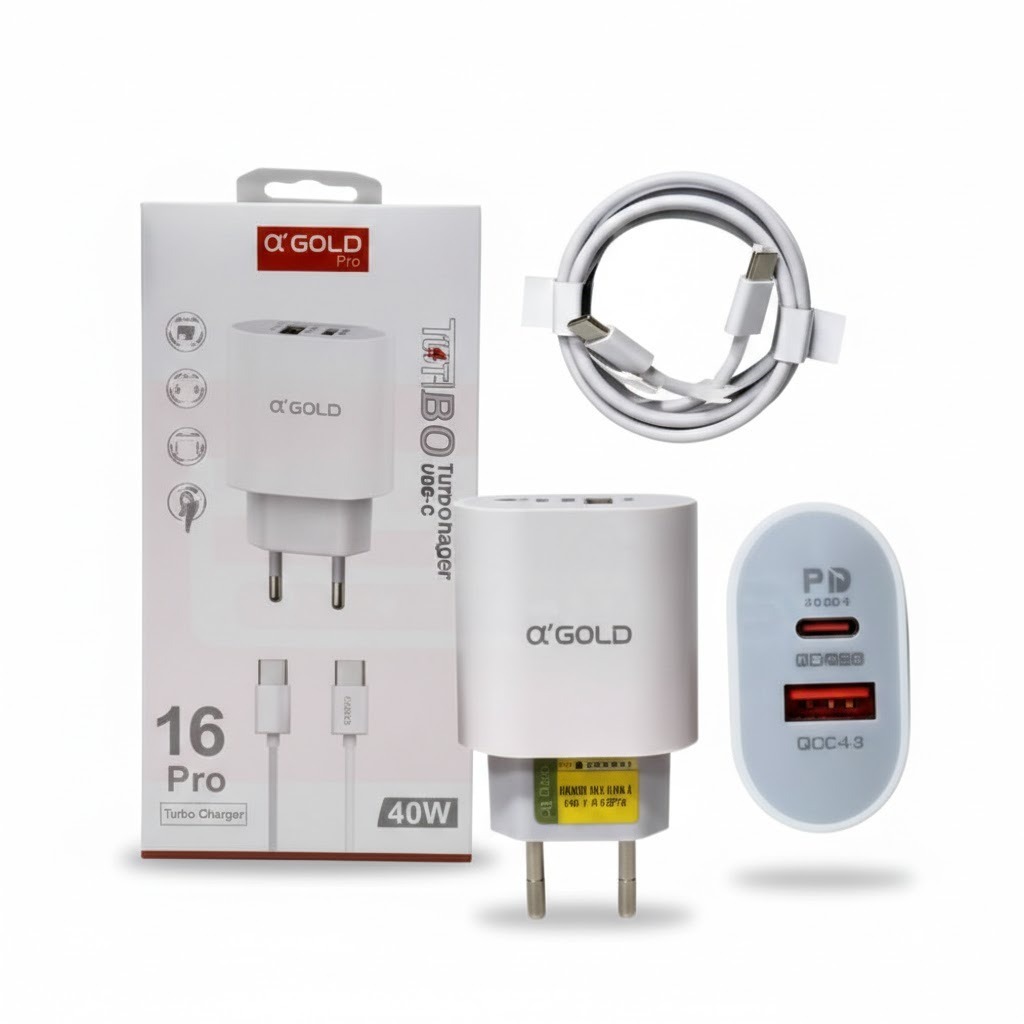 Carregador Turbo 40w Carregador Rápido Turbo Carregador Saída USB-C
