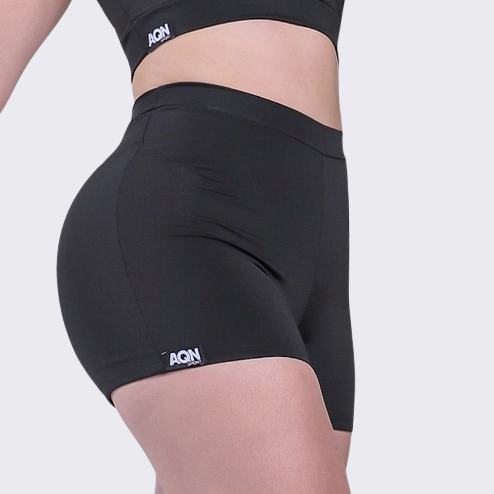 Imagem Short Basic Preto Fitness Academia Casual Corrida Yoga AQN SPORT