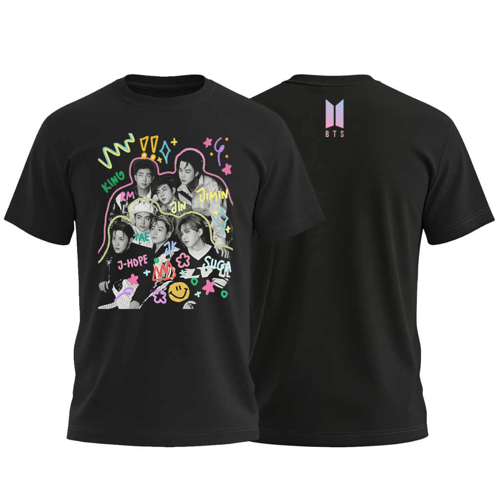 Camiseta Unissex BTS Fã Club Blusa bts T-shirt Banda Camisa