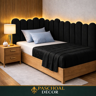 Kit Cabeceira Estofada Modular Nuvem p/ Cama Box Solteiro/Casal/Queen/King Painel Decorativo Quarto em Oferta na Shopee