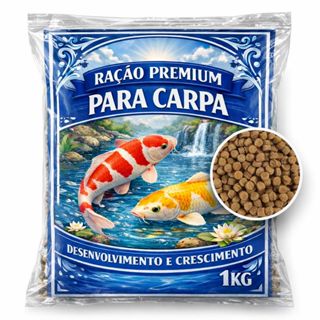 Ração para Carpa Premium 1kg CRESCIMENTO E DESENVOLVIMENTO em Oferta na Shopee