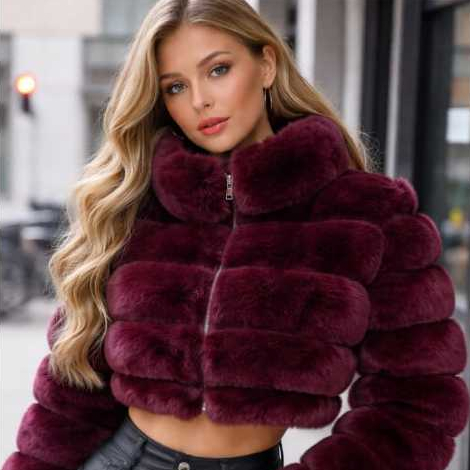 Jaqueta Feminina Inverno Bobojaco Peluciada Quentinha Casaco Sobretudo Estiloso Frio Moda Feminina