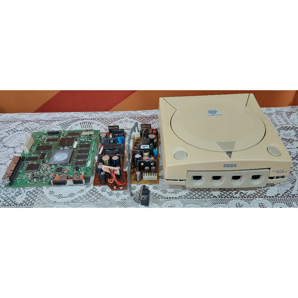 Sega Dreamcast Console Sucata Pra Retirar Peças Leia Veja