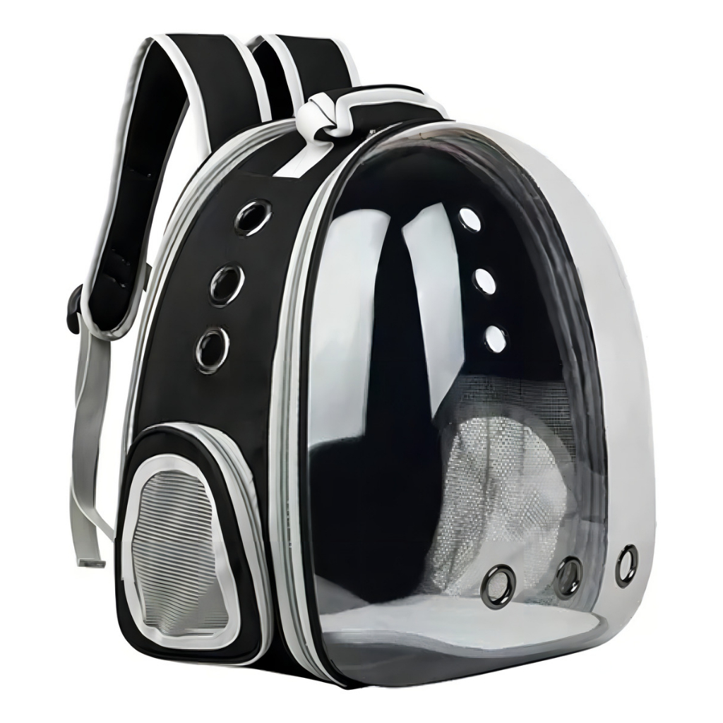 Mochila Pet Visão Panorâmica Astronauta Cachorro Gato Cão