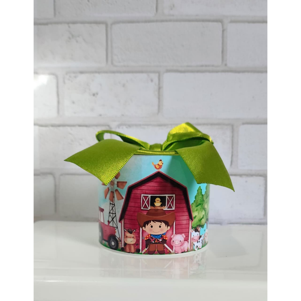 Kit Tubolatas personalizadas 5x6 - Lembrancinha de Aniversário Fazendinha / Diversos temas, Maternidade, Chá de bebê, Ca