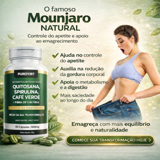 Quitosana + Spirulina + Psyllium + Fibra de Chicória + Café Verde | Suplemento Alimentar Original | 600mg em Oferta na Shopee