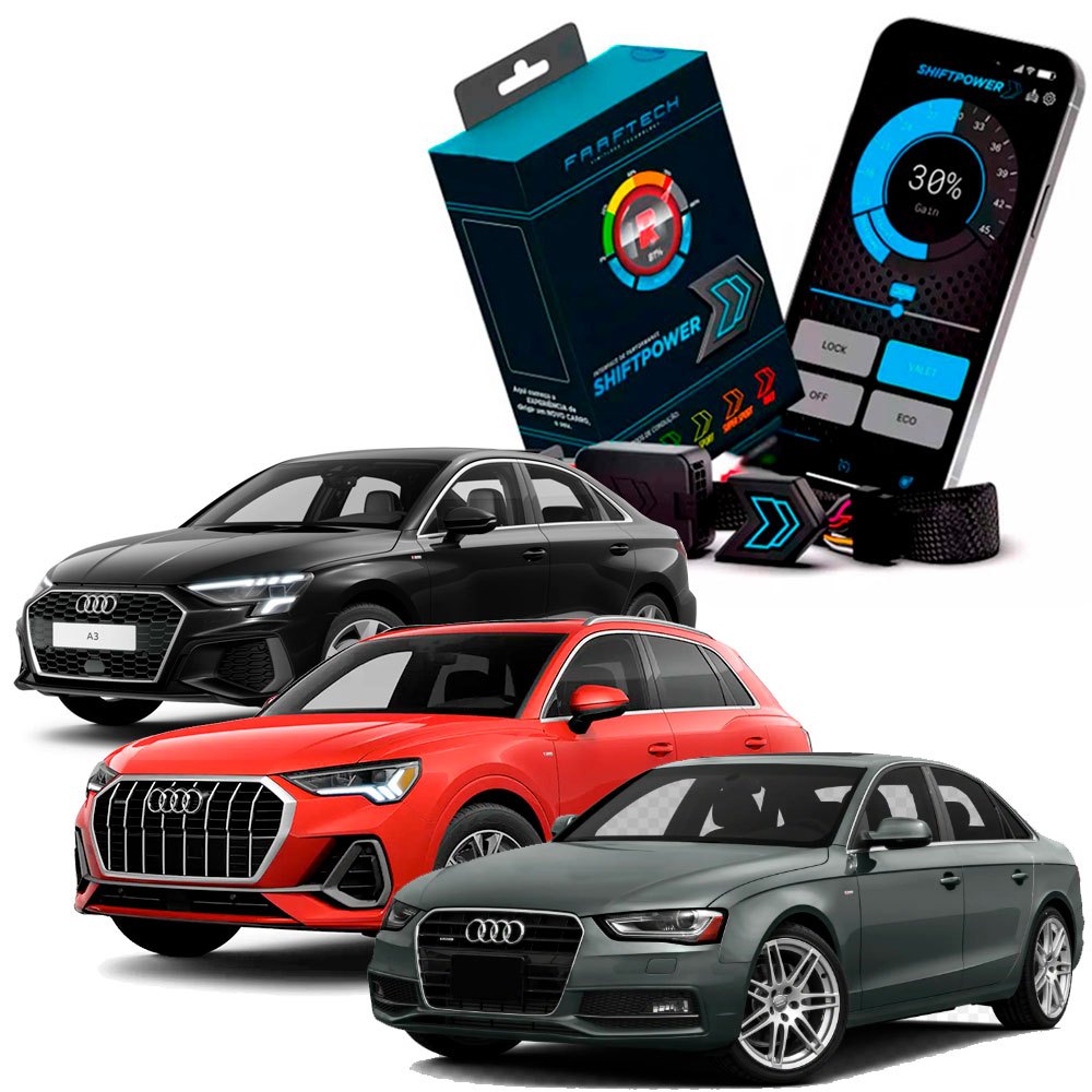 Pedal Shiftpower Faaftech - Performance Acelerador Audi A1 ate 8, Q3/5, R8, RS 3 até 7, RS Q3, S3 até 8, SQ5 TT e TTRS
