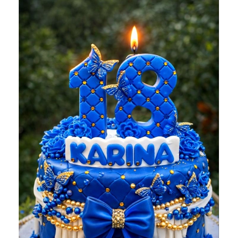 Vela 15 anos personalizada Biscuit/Decoração 15 anos/Festa 15 anos/Neon