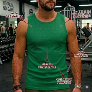 Regata Dry Fit Lisa, Diversas Cores, Academia, Caminhada, Verão em Oferta na Shopee