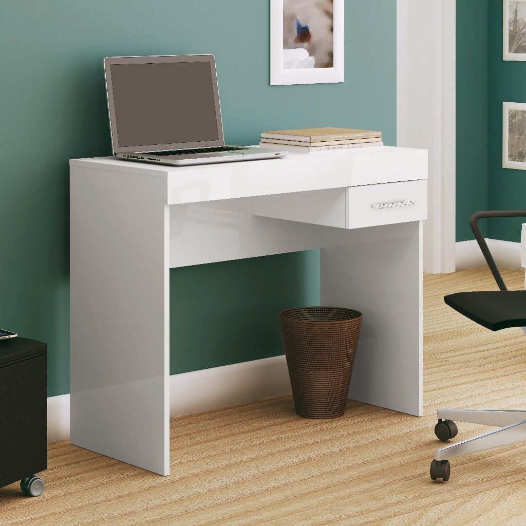 Mesa Escrivaninha Cooler Com 1 Gaveta - Artely Móveis - Designe Funcional Minimalista
