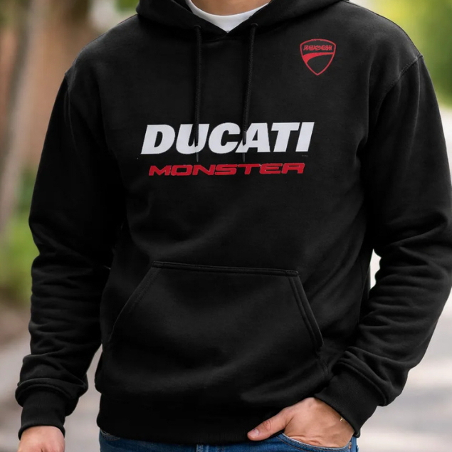 Blusa Moletom Casaco De Frio Moto Ducati Monster Bolso