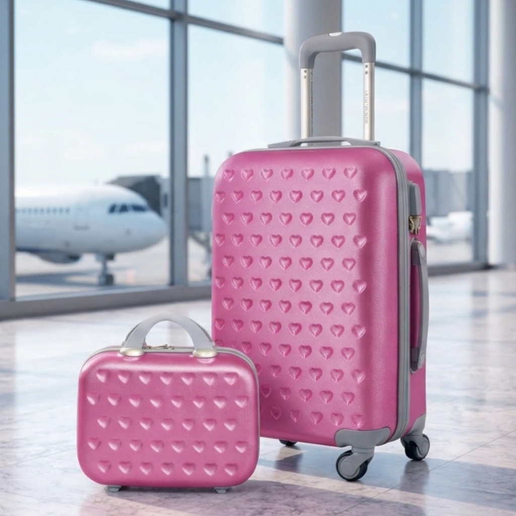 Kit Mala de bordo + Frasqueira com melhor Custo-Beneficio para Viagem e passeio - Jacki Design