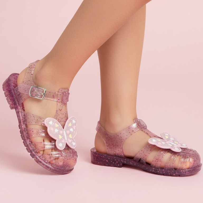 Sandálias infantil Femininas Papetes Meninas Leves e Confortável Borboleta Colorida bebes em Oferta na Shopee