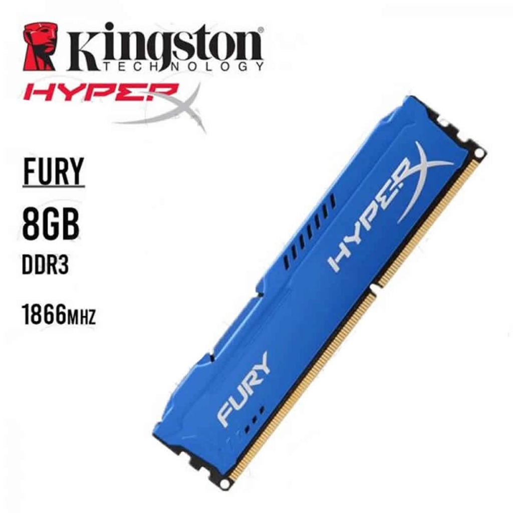 Memória RAM DDR3Fury color azul 8GB 1 HyperX HX318C10F/8