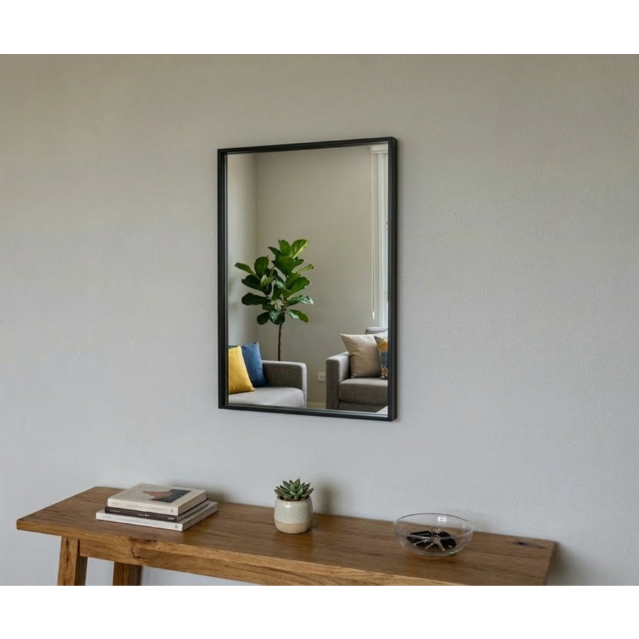 Espelho para banheiro decorativo com moldura quadro 35x45 decoração sala casa quarto salão de beleza