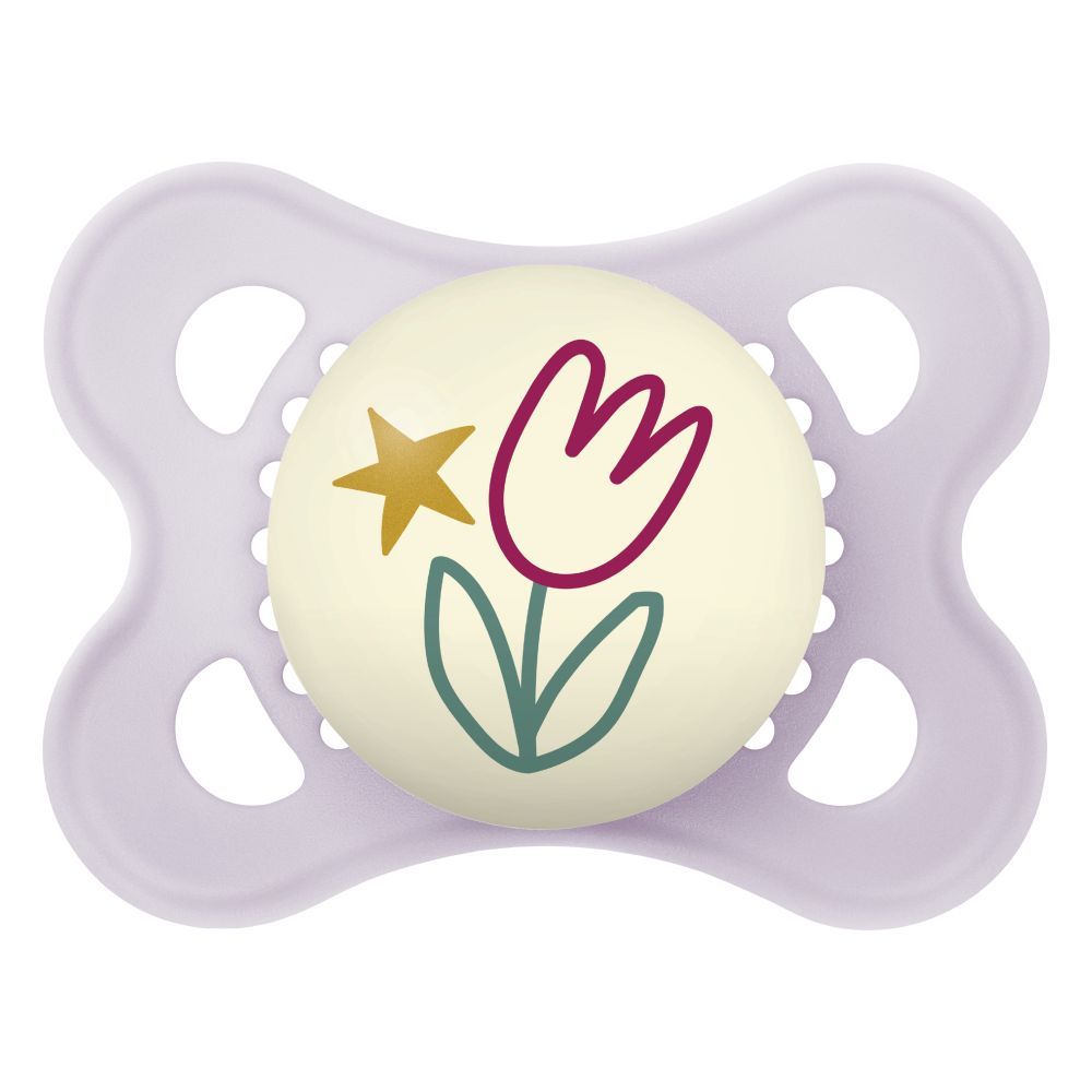 Chupeta Mam Original Night 0-6 Meses Rosa CH22212 em Oferta na Shopee