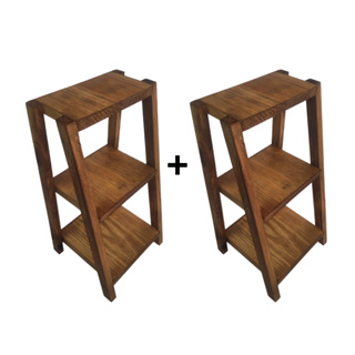 Kit 2 mesinha de bancada mesinha pinus Expositor para Feira Decoração de mesa Expositor de madeira em Oferta na Shopee