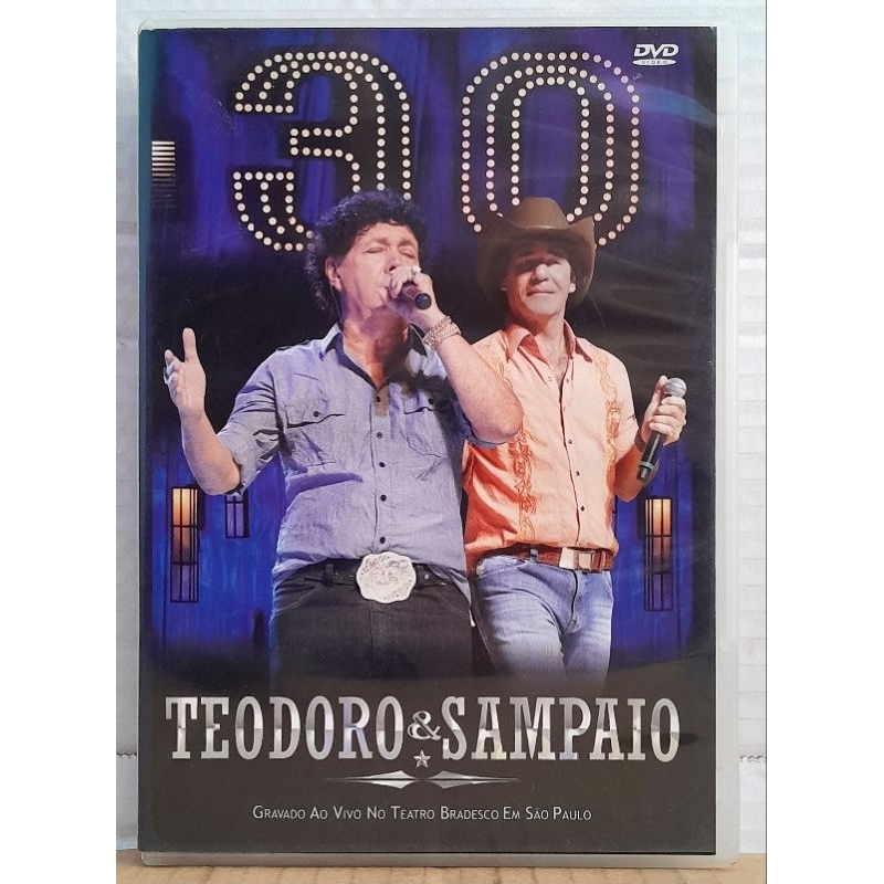 Dvd Teodoro & Sampaio - Gravado ao Vivo no Teatro Bradesco em São Paulo - Original Usado