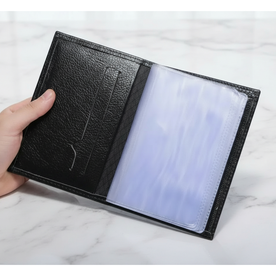 Porta Documento De Carro Cnh Couro Legitimo Bovino 1º Linha Com Plastificações Catalogo