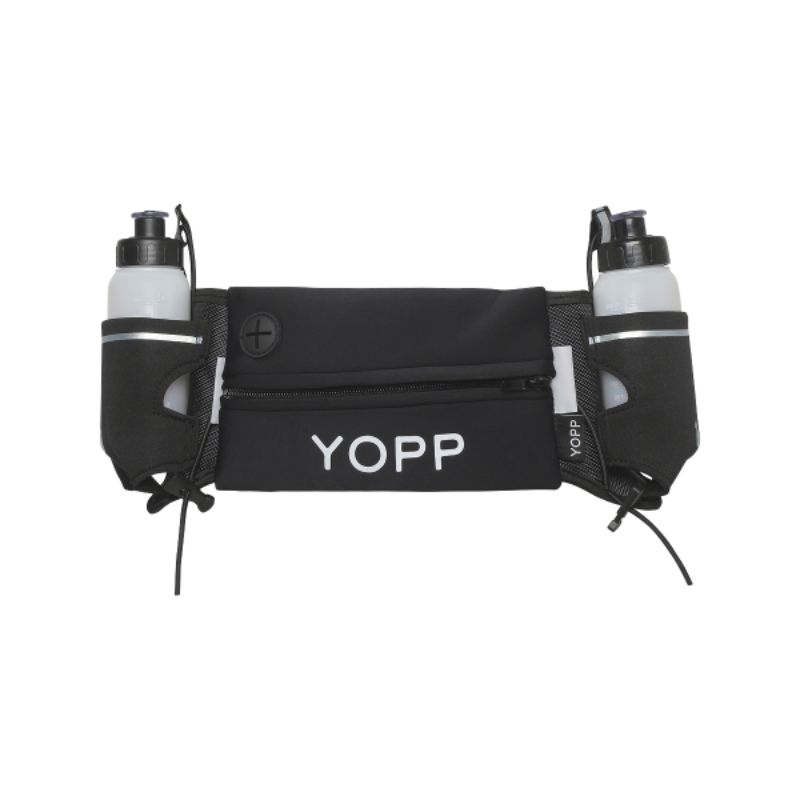 Cinto de Hidratação Neoprene com 2 Squeezes Preto