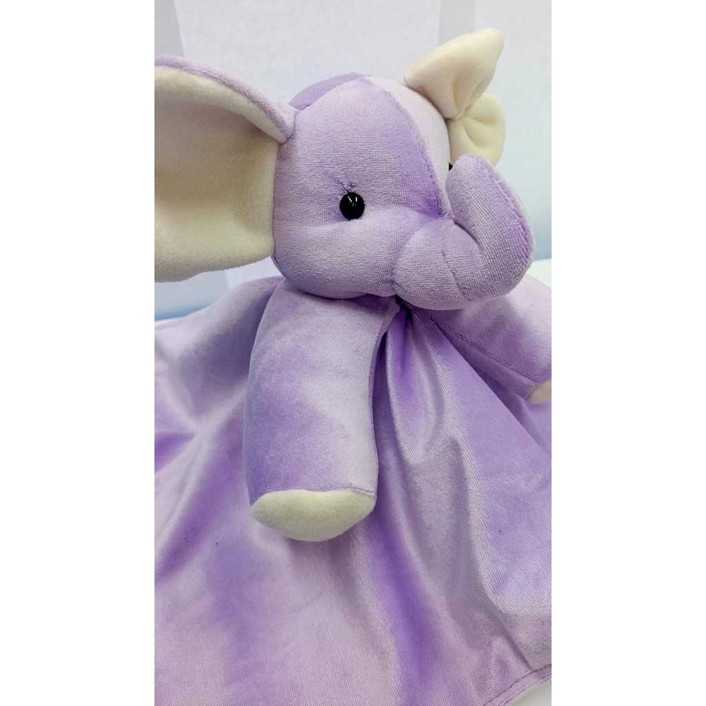 Naninha Elefantinho - Tecido Plush  - O primeiro amiguinho do Bebê