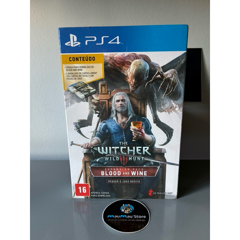 The Witcher 3 Blood and Wine Pacote de Expansão (Novo/Lacrado) - Original Mídia Física Jogos de RPG PlayStation 4