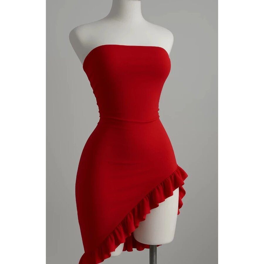Vestido  Feminino Curto Suplex Premium Básico Chic Moda Gringa Tubinho