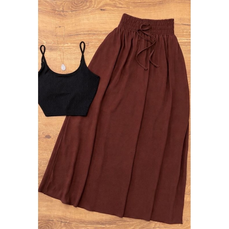 🔥Saia Longa Social Evangélica Premium Cintura Alta com Bolso, Fenda Elegante/forrada/Moda Feminina Chic/Tendência 2026