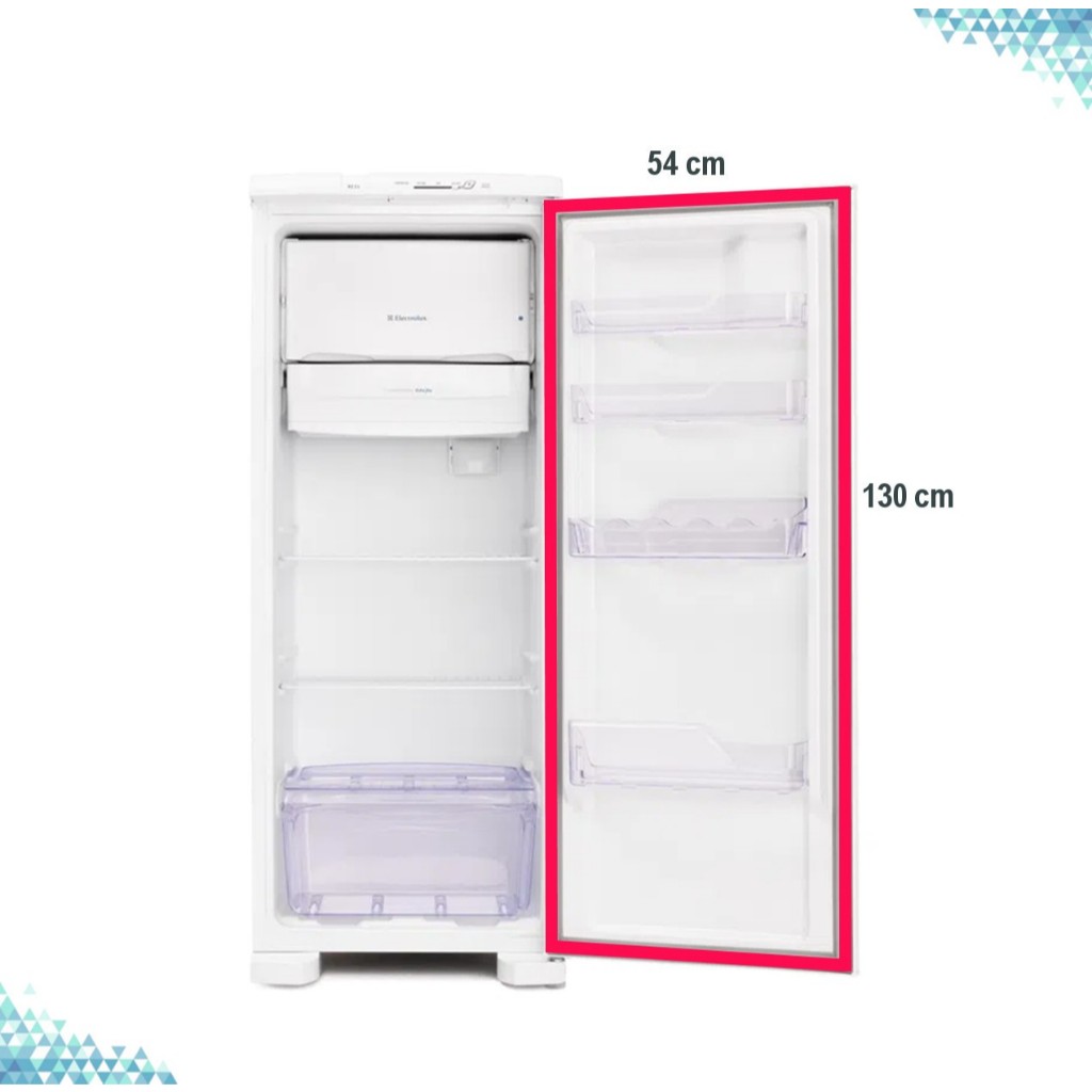 Borracha Gaxeta Electrolux Re31 Geladeira Refrigerador da Porta - 54x130cm