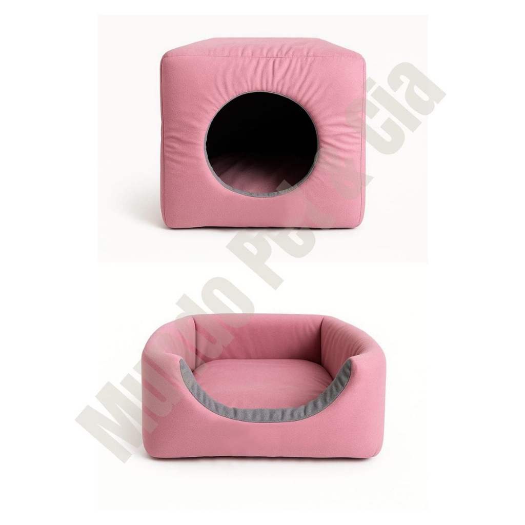 casinha cama toca lglu 3 em 1 para cães e gatos tamanho P,M,G,GG fundo impermeável colchão removível linha Premium em Oferta na Shopee
