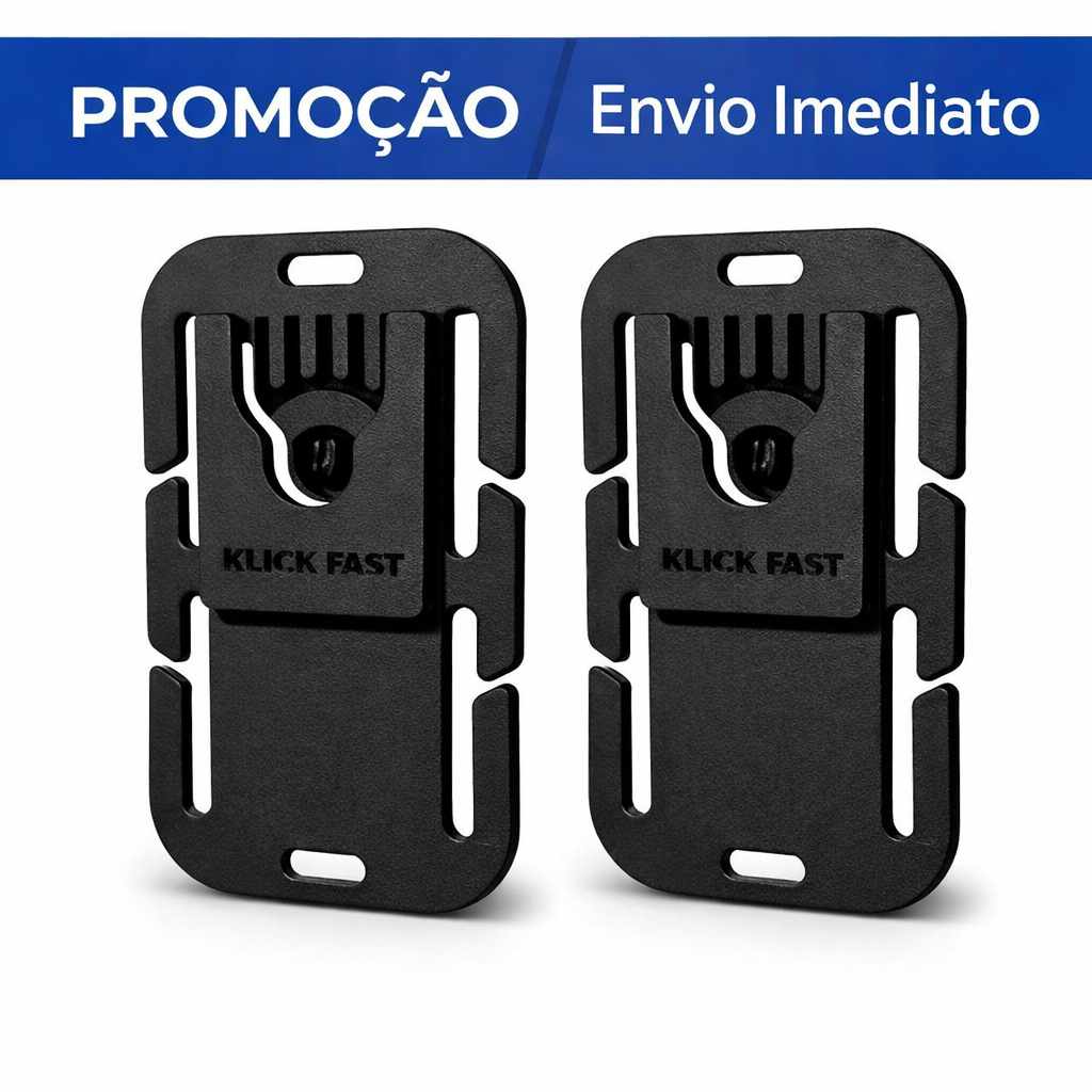 2X Suporte Cop PMESP Motorola V500 KlickFast Para Modular sistema Molle