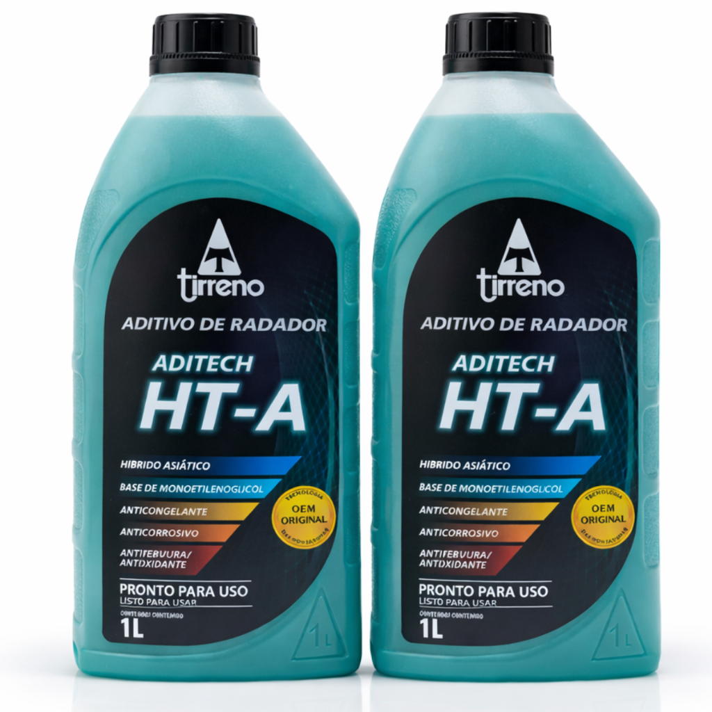 Kit 2 Aditivo Radiador Tirreno Ht-a Asiatico Pronto Uso Azul