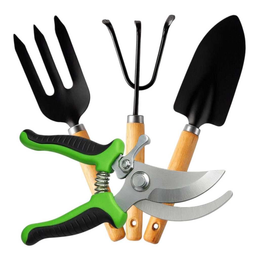 Kit PODA Alicate Serrote Tesoura Luvas Poda Jardinagem Serra  Galho Árvore jardineiro jardim cerca viva