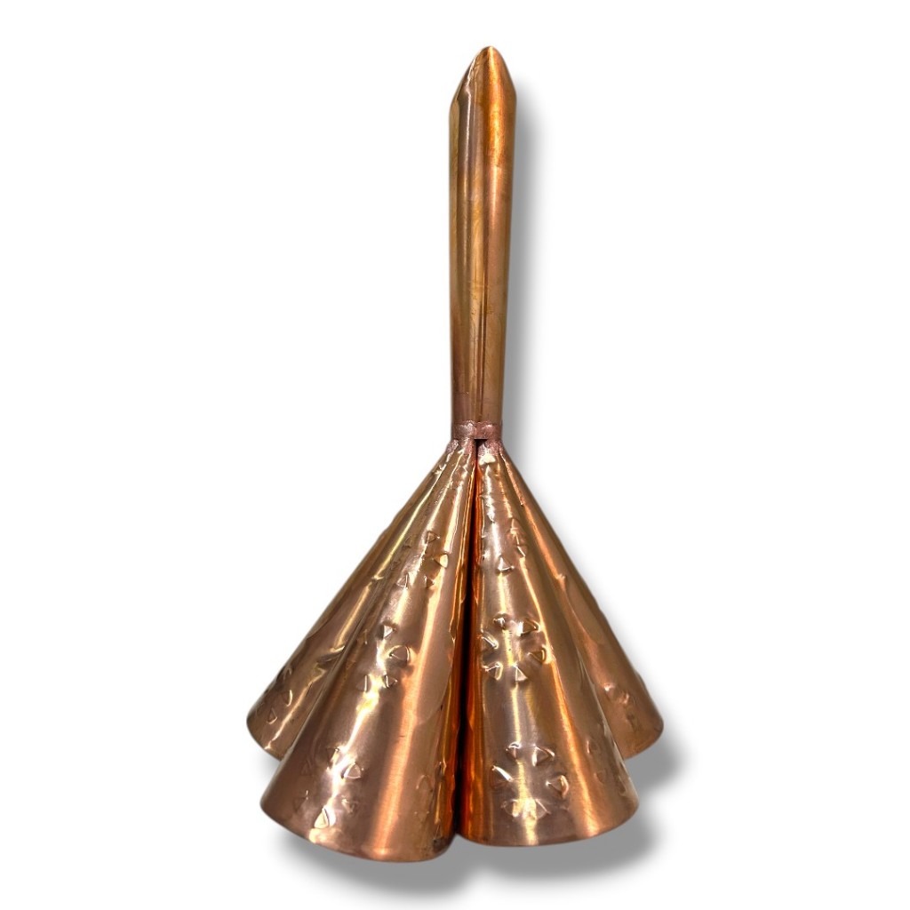 Adja Cobre 5 Bocas 24cm Umbanda Candomblé