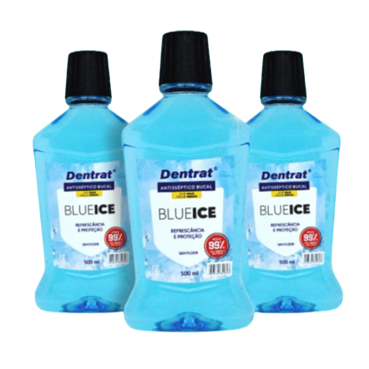 Dentrat Enxaguante Bucal Blue Ice 250ml 500ml