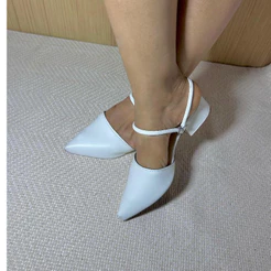 Mule Feminino Bico Saltinho Fino Sapatilha Sapato Fino Scarpin Salto