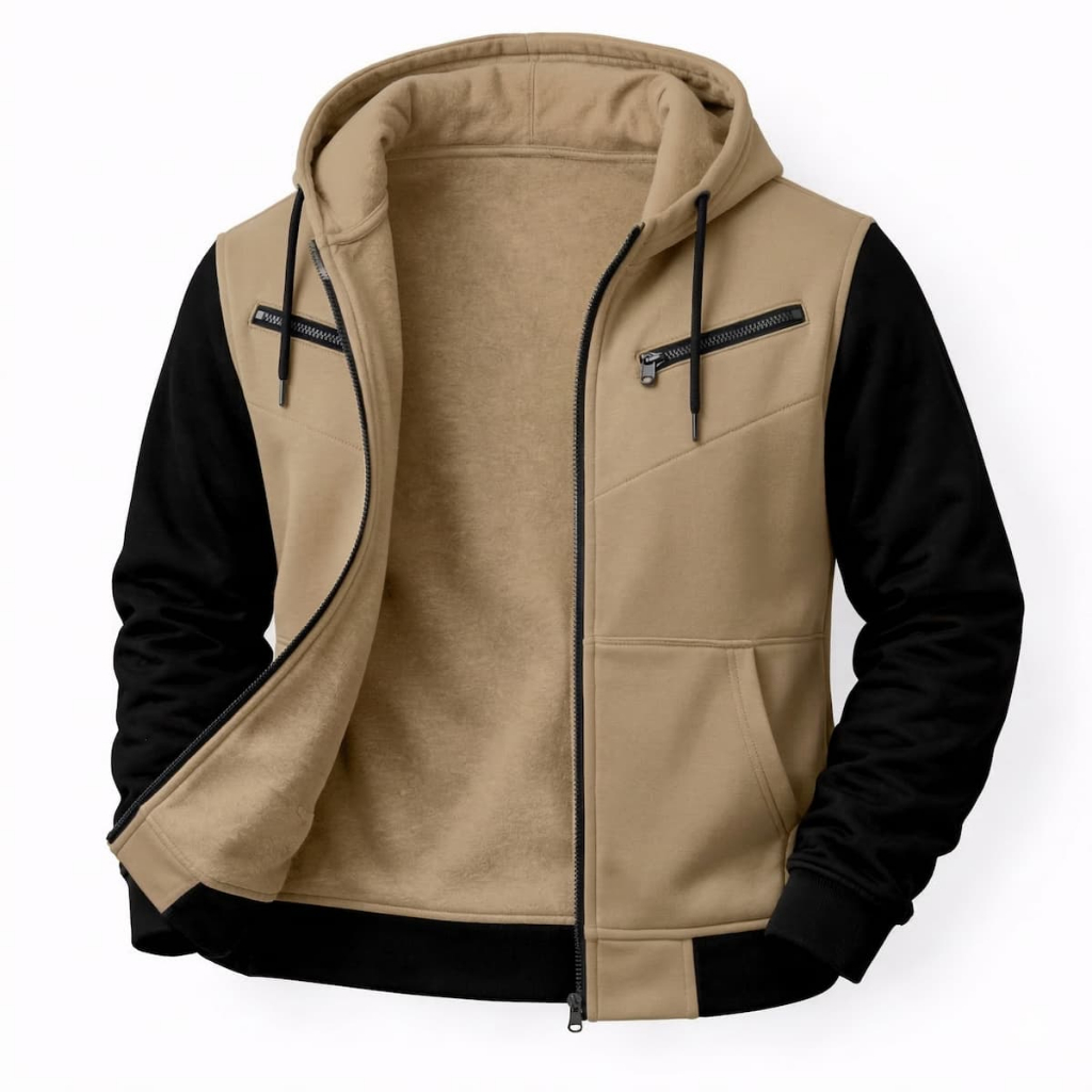 Moletom 3 Zíperes Bolso Peitoral Ramazzoni Blusa de Frio